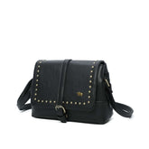 Bolso bandolera solapa tachuelas Caroco